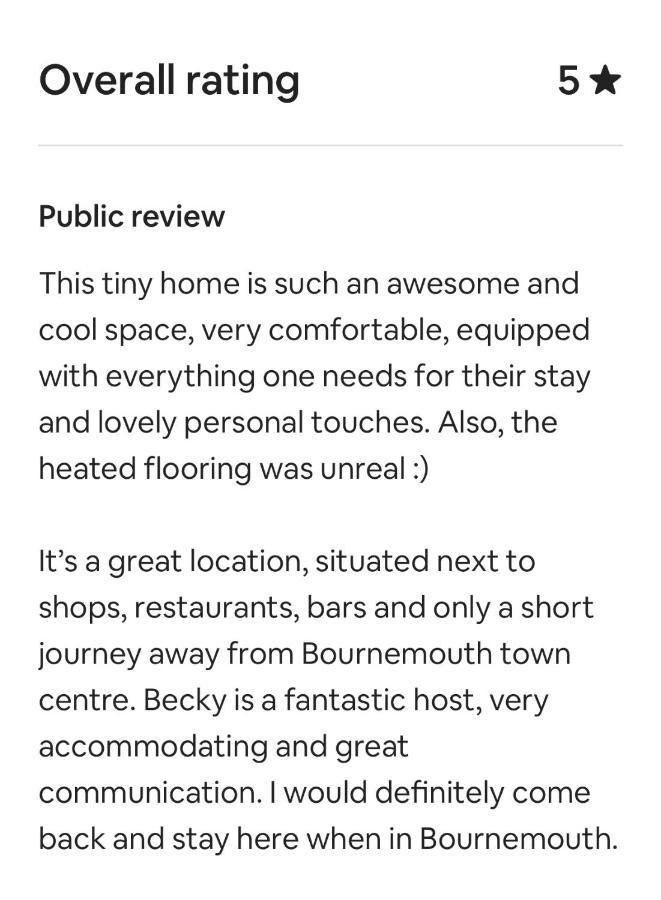 Tiny Home, Boscombe Manor Bournemouth Eksteriør billede